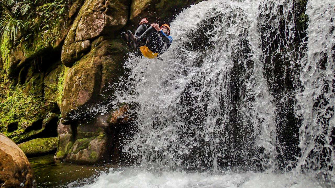 Epic slide in Torrent River - all slides are optional