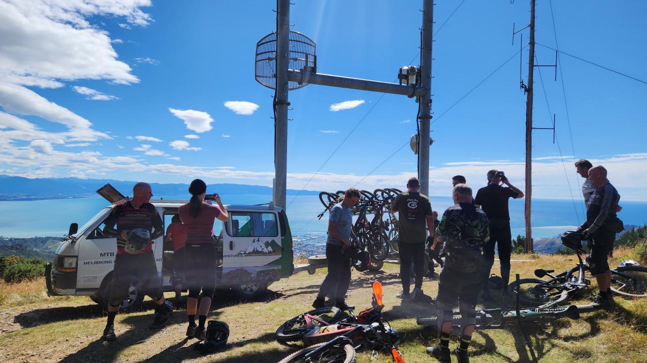 Mountain Bike Nelson - Top of Fringed Hill.