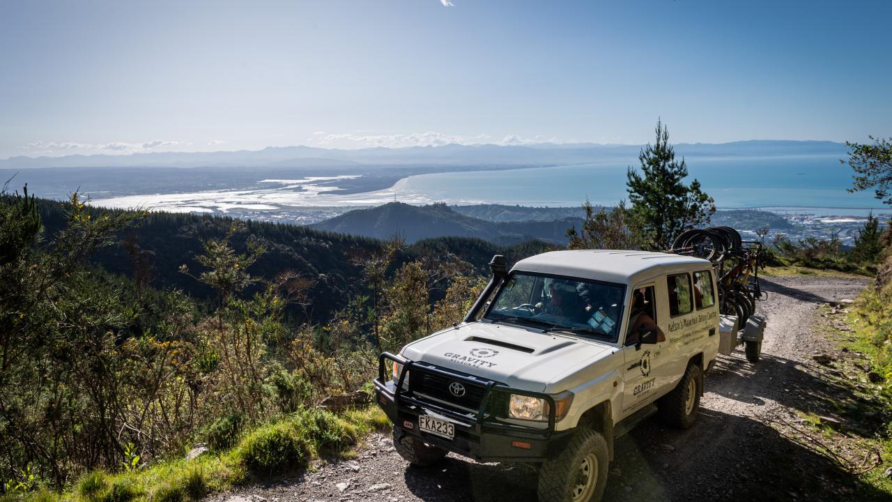 Nelson is infamous for its massive hills but our shuttles make short work of them leaving you with nothing but massive descents.
