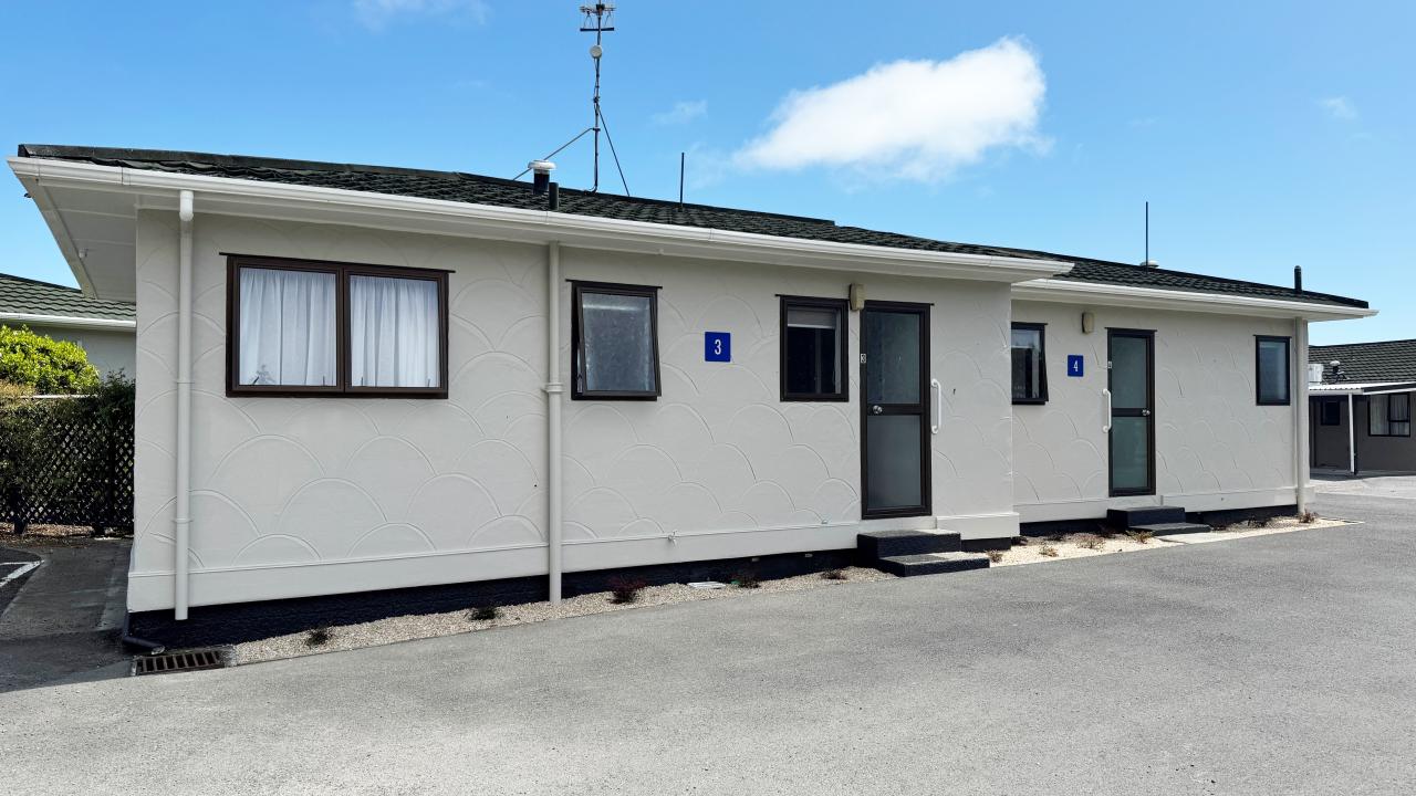 Classic motel exterior
