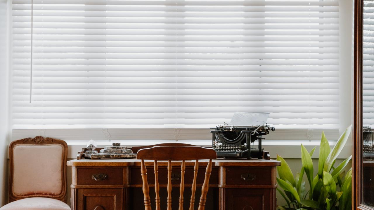 Write, reflect, or plan your day at this charming antique desk.