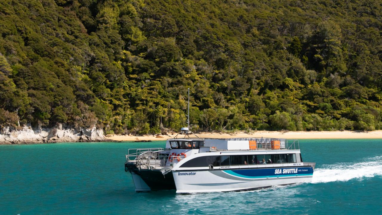 Sea Shuttle cruising the coast.