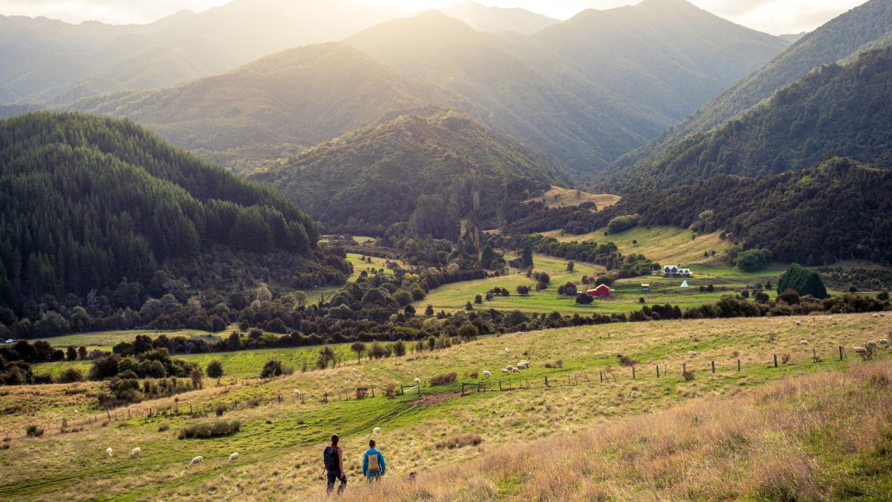 Guests exploring the wilds of the Baton Valley.
