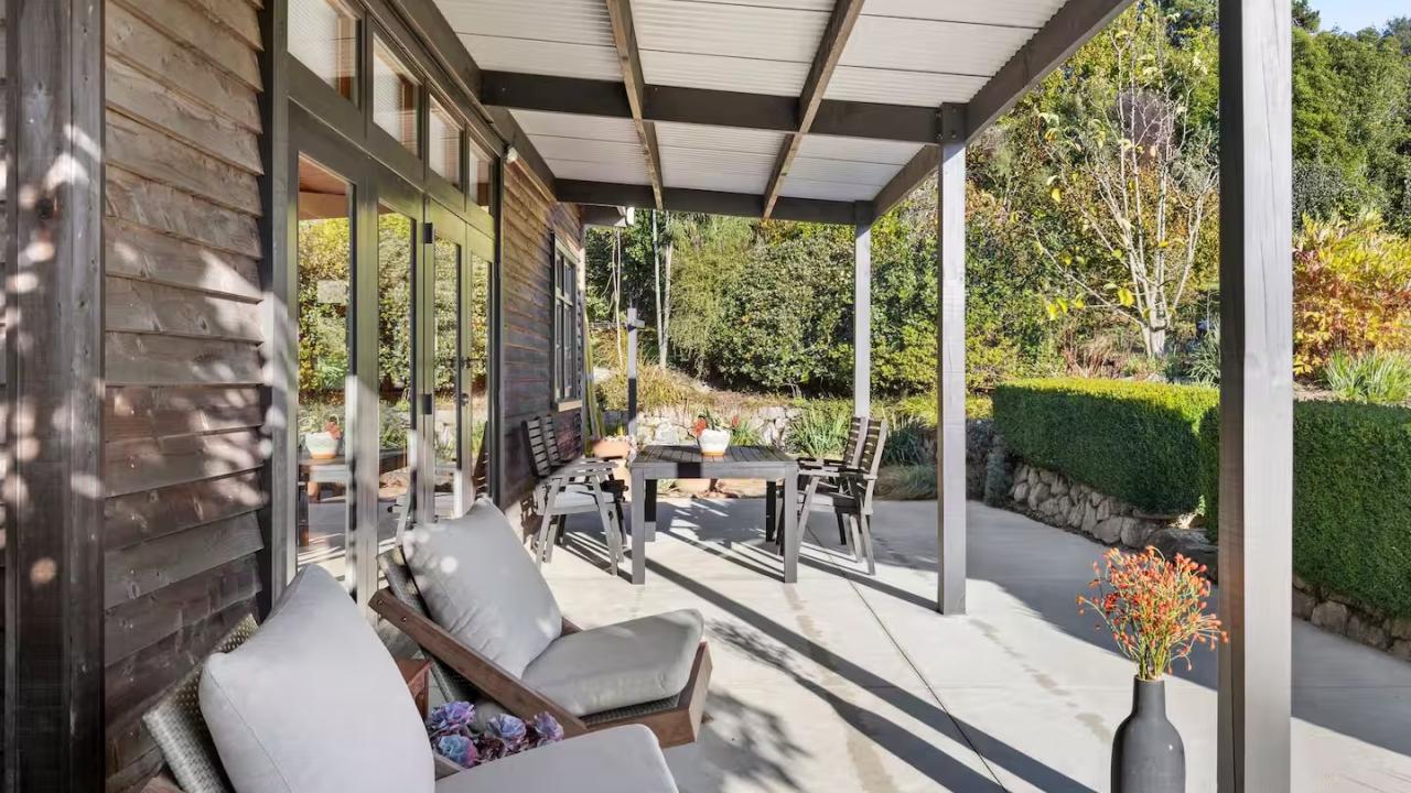 The sunny terrace is perfect for al fresco dining with outdoor dining seating and gas BBQ, or relaxing after a busy day with a glass of wine.