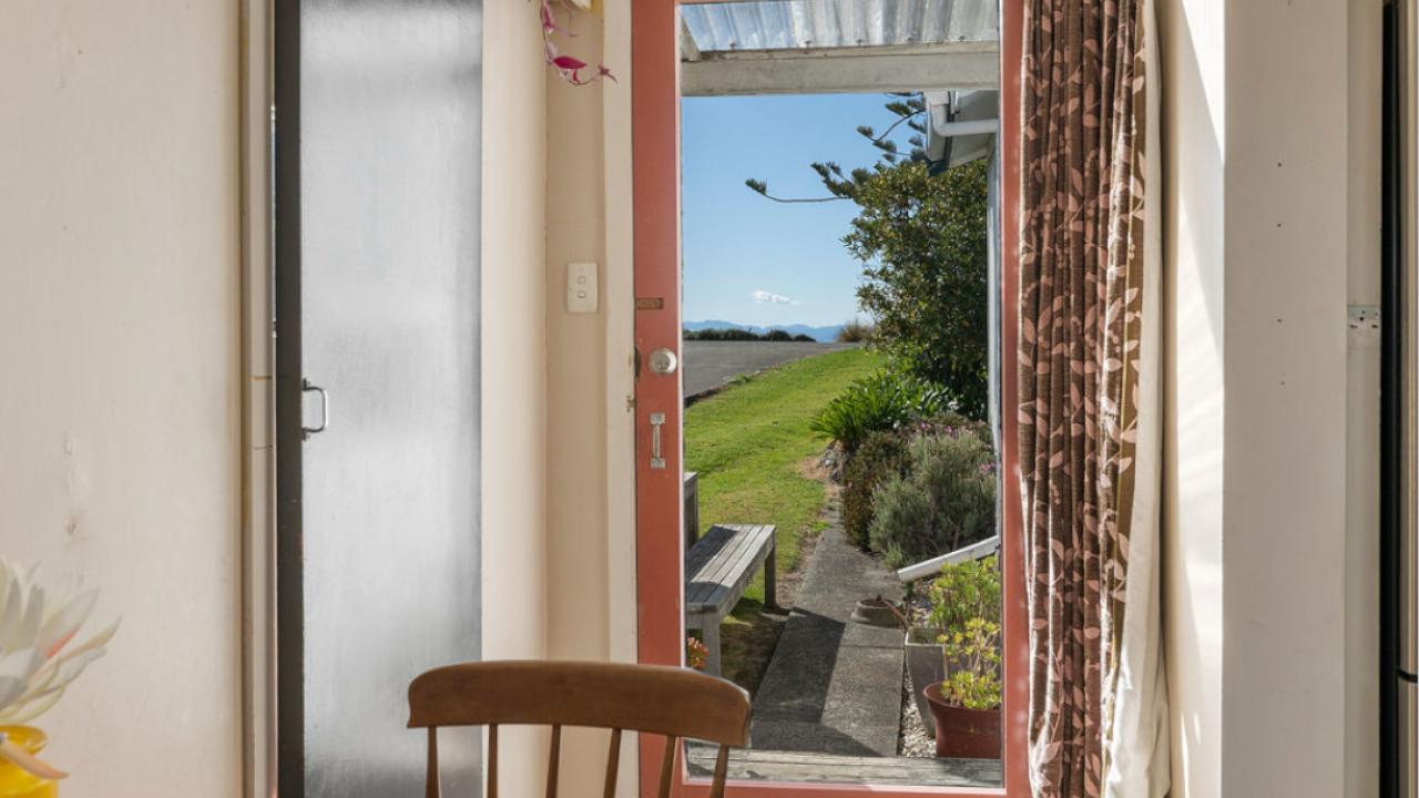 Looking out to the sea from the dining table