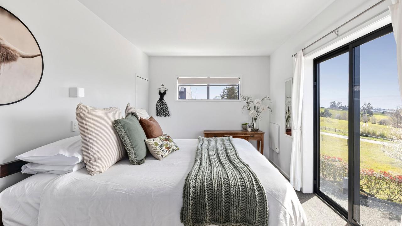 Studio One - bedroom with sea views