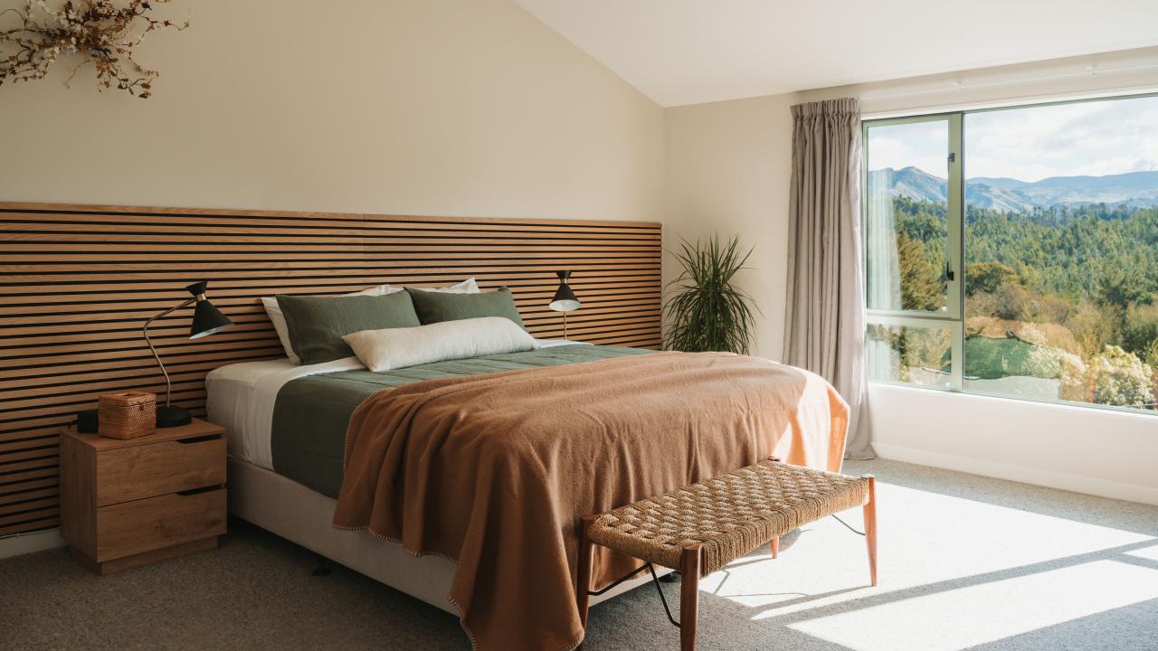 Mountain view bedroom