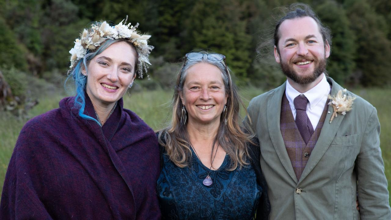 Terri Everett - Celebrant and wedding couple