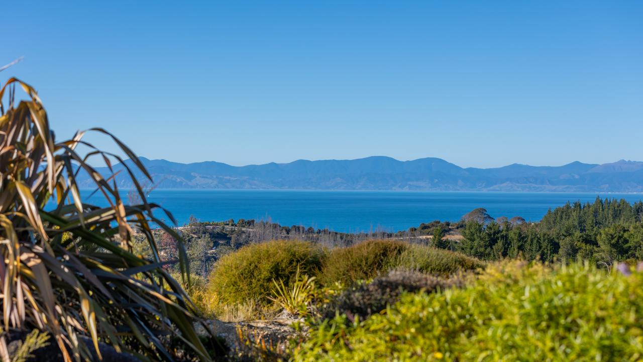 View from the deck to Tasman Bay