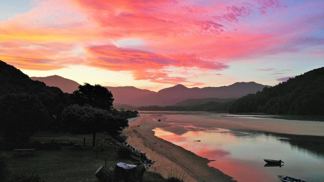 Beautiful sunsets from the front lawn