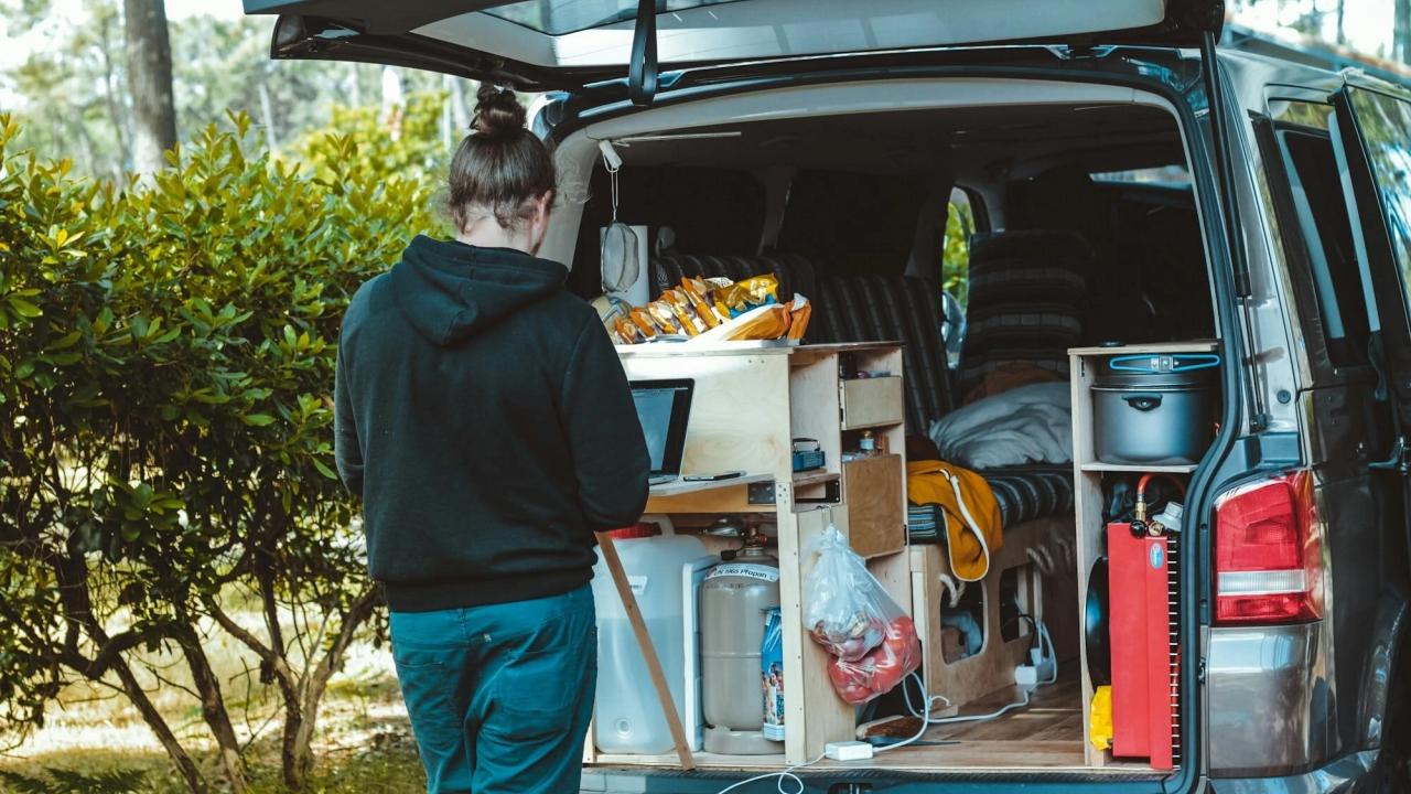 Fully Self-Contained off the road parking spots
