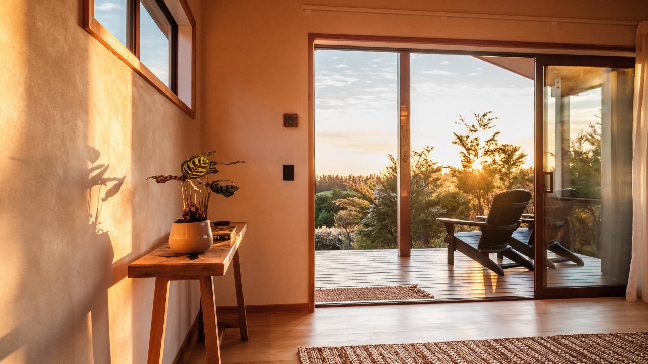 Living space and outdoor deck