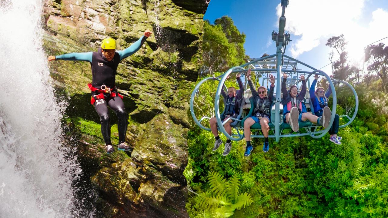 Gold Rush Combo - Canyoning and Skywire