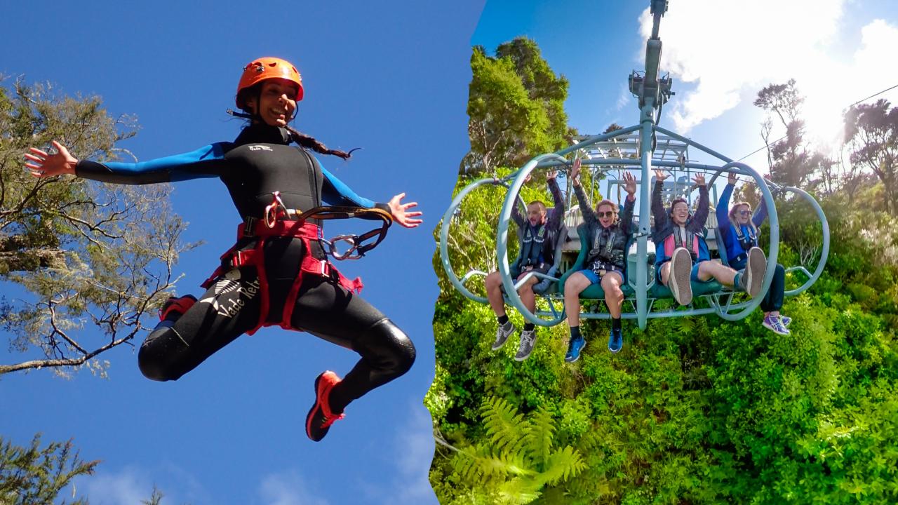 Kiwis can fly: Canyoning and skywire combo