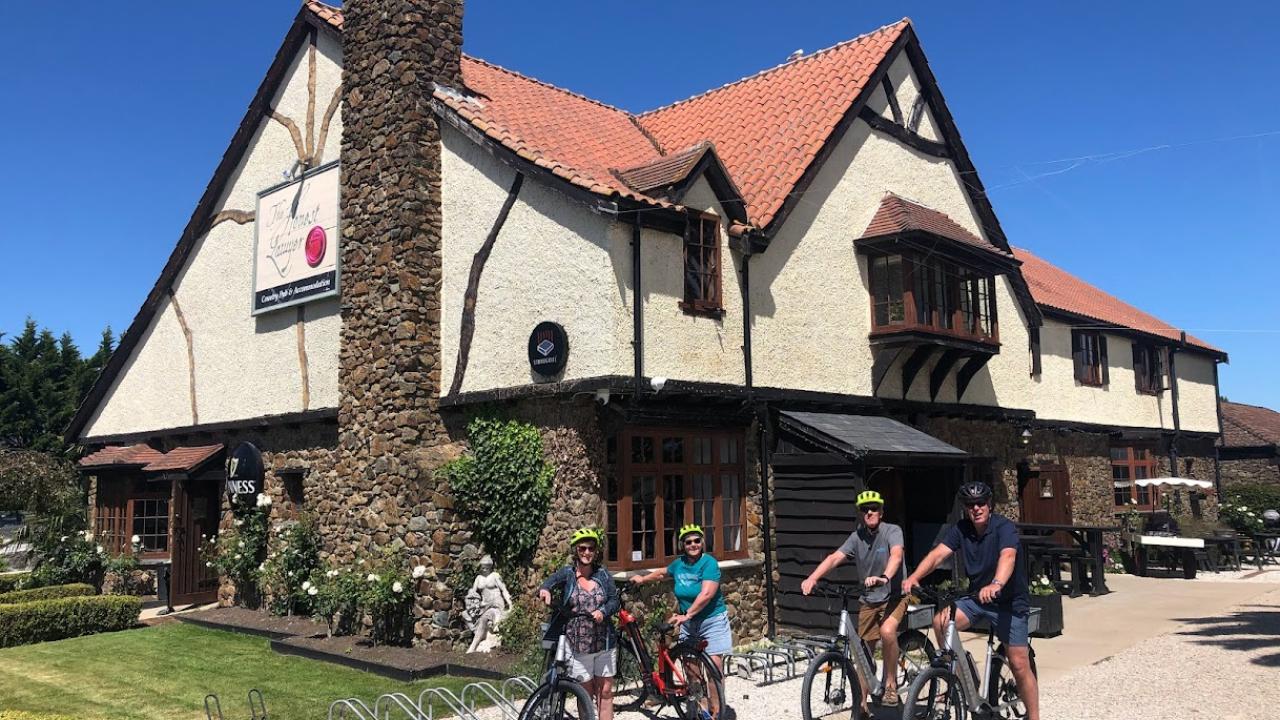 Pub stop near the finish of the ride