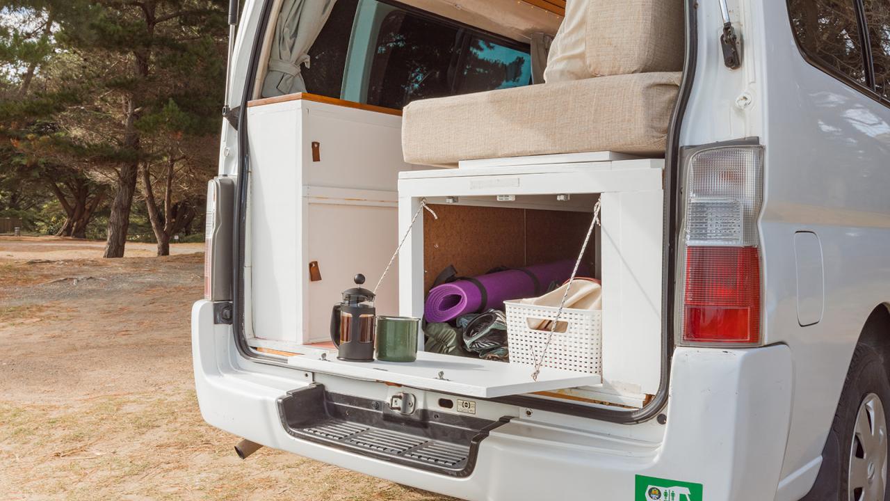 Rear storage