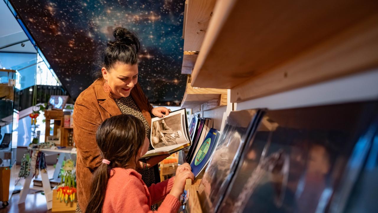 Visitors in Museum Shop