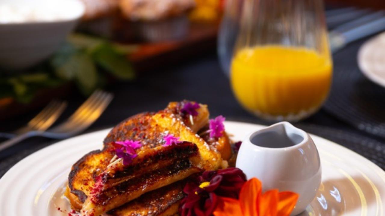 A chef-prepared breakfast each morning, served in the estate's original chapel.