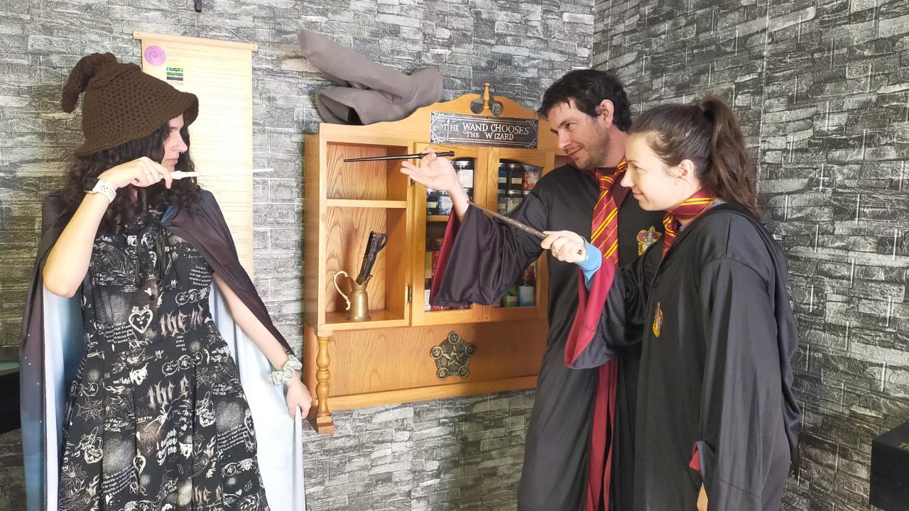 Costumed up and ready for magical mystery.