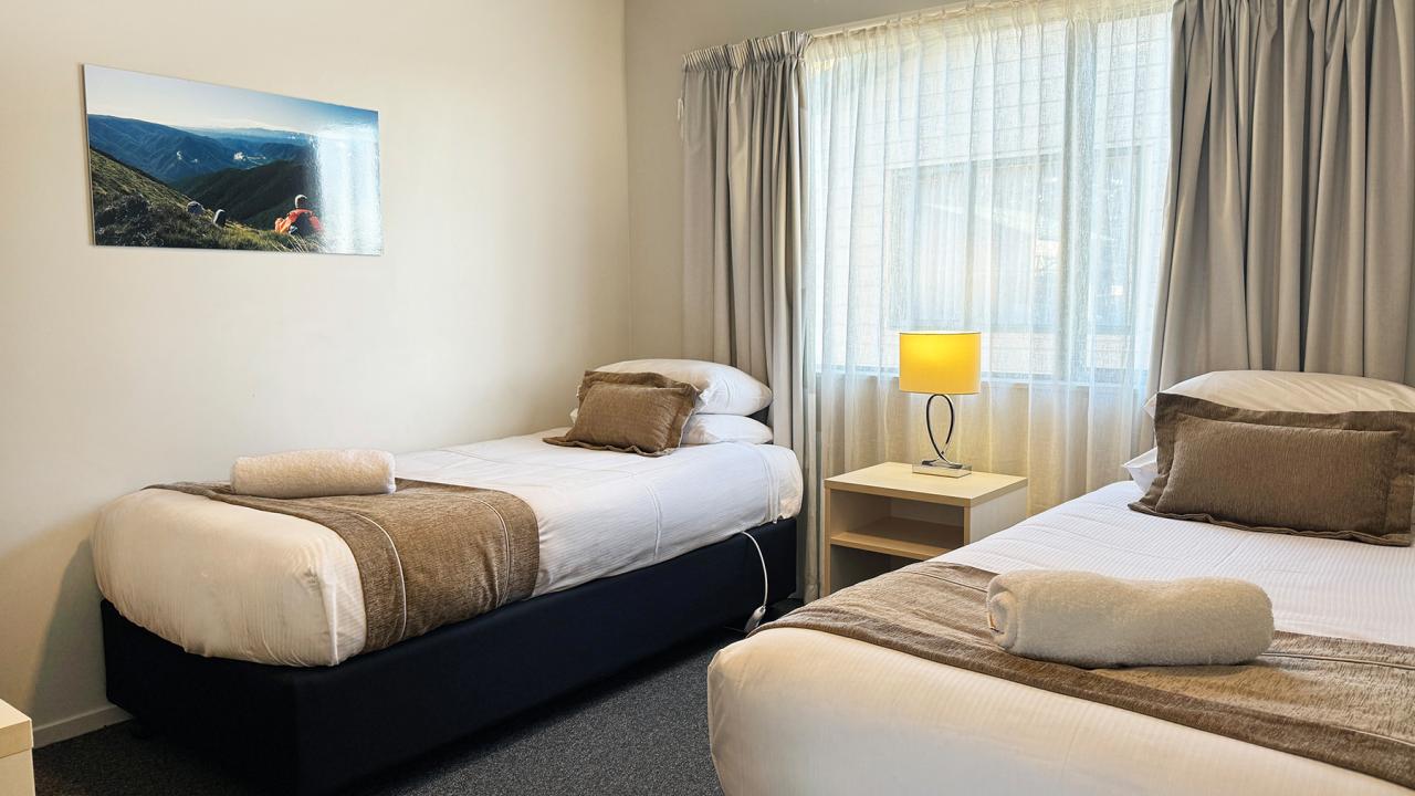 Pet Friendly Apartment Motel twin bedroom