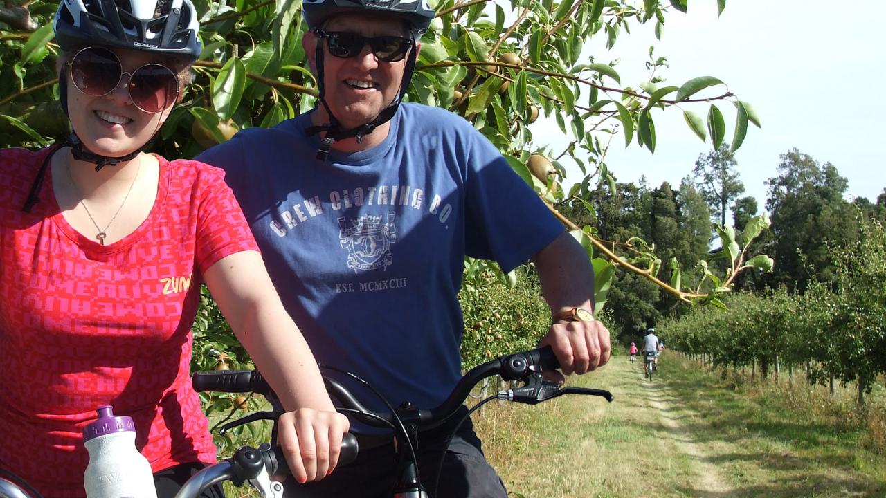 Two with bikes