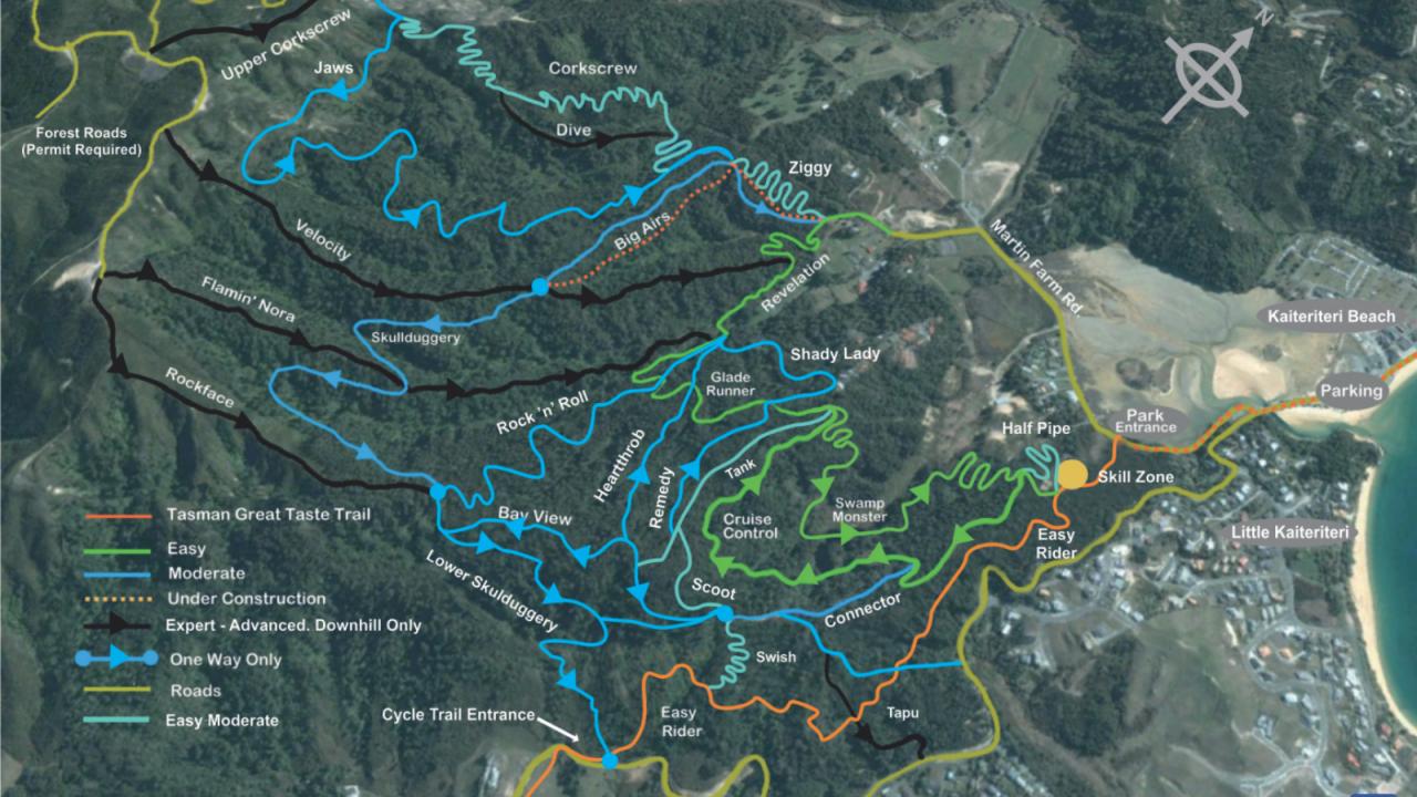 Kaiteriteri MTB Park Map