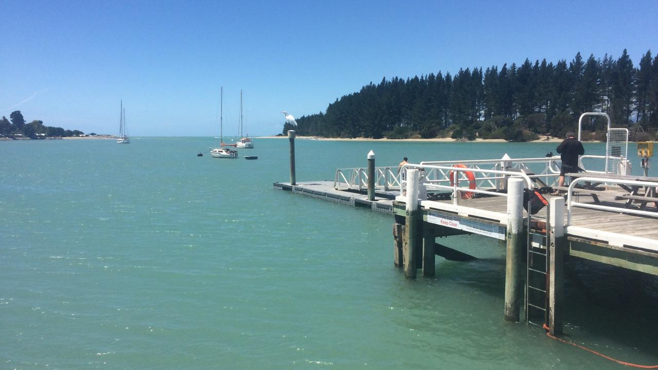 Mapua Wharf. Daily site seeing tours Nelson/Golden Bay/Abel Tasman.