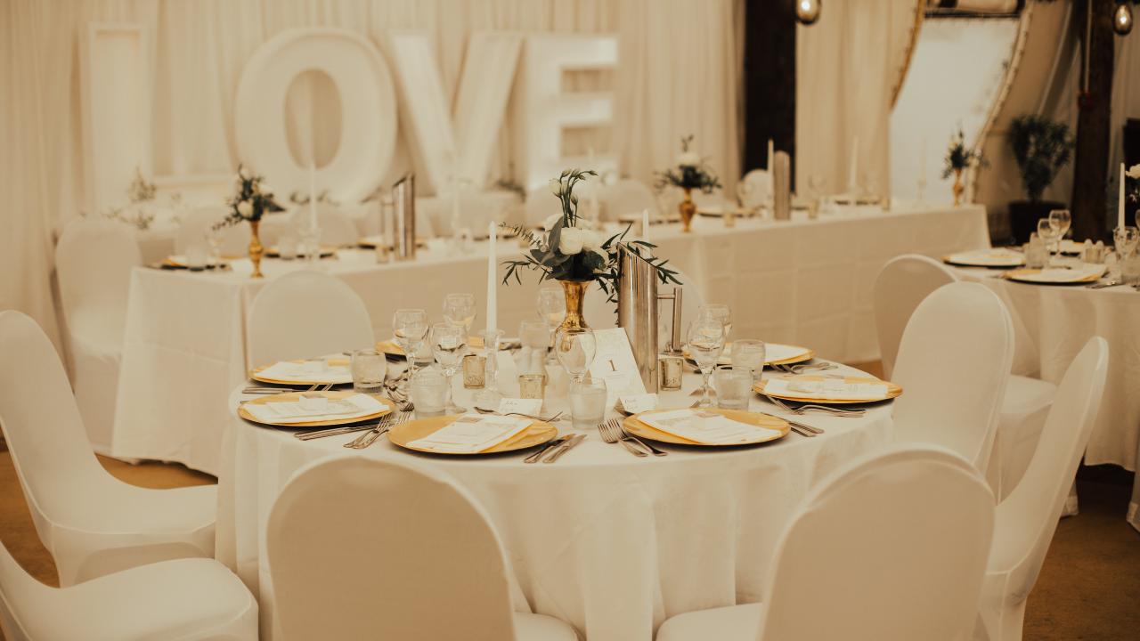 Grand Marquee wedding set up
