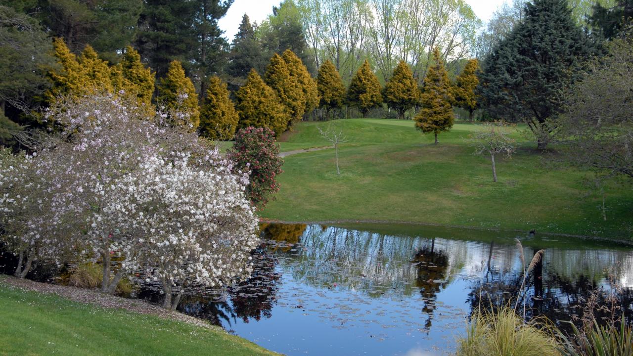 View back across the 11th to the 10th