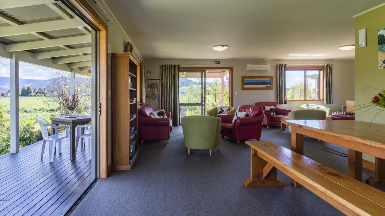 Large deck and common area.