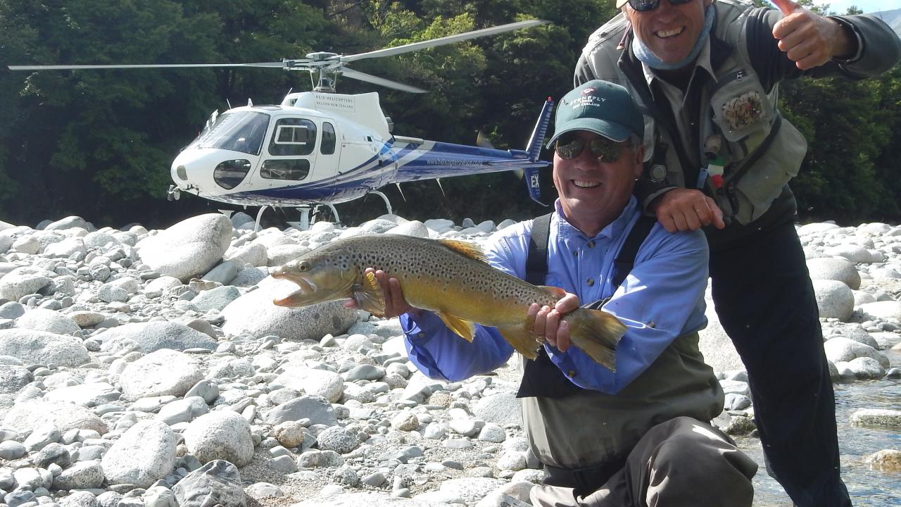 Heli fishing from Stonefly