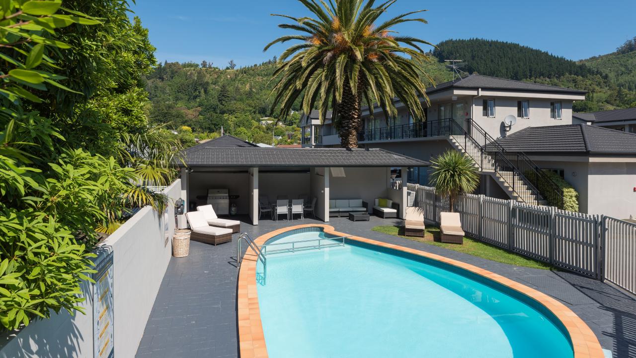 Relax by the pool at The Hotel Nelson