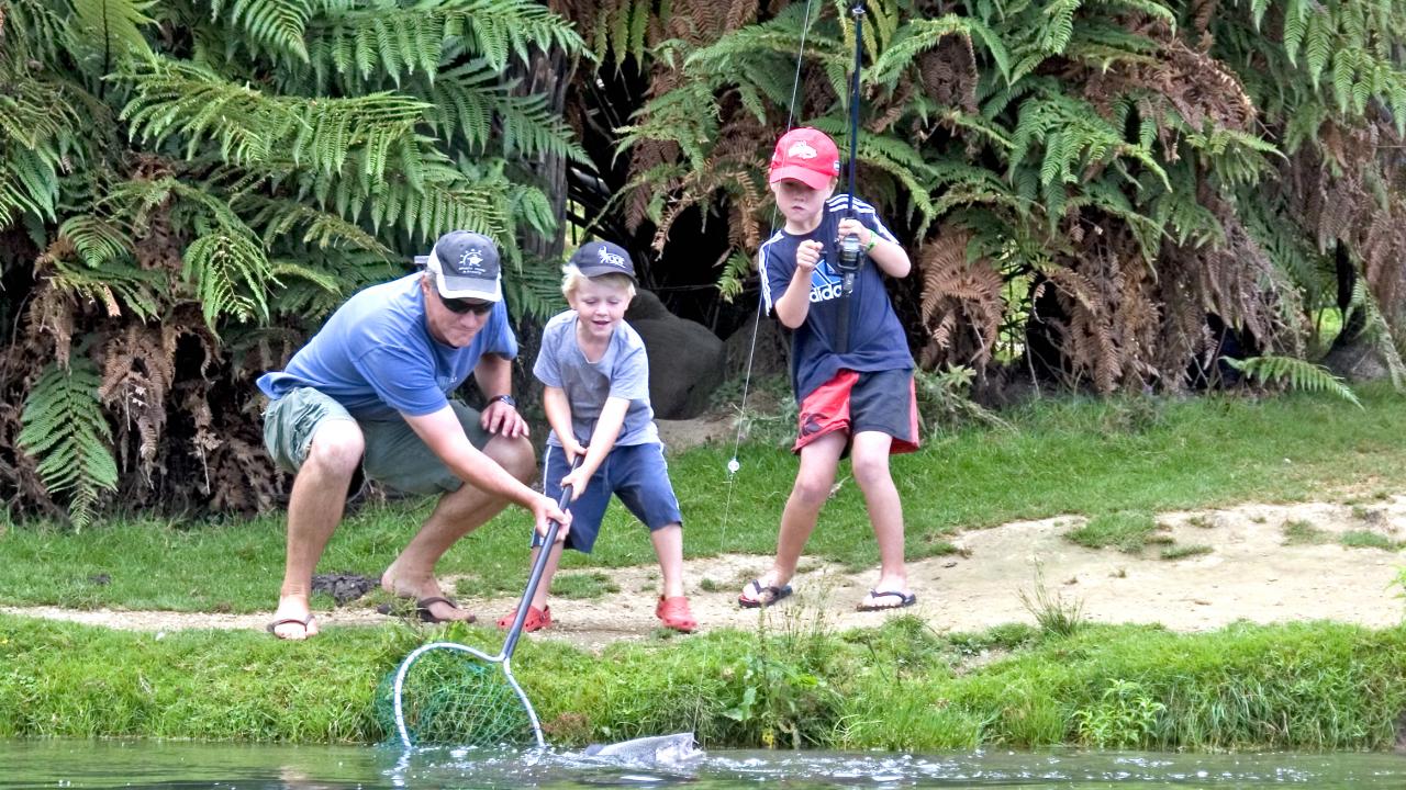 Family fishing