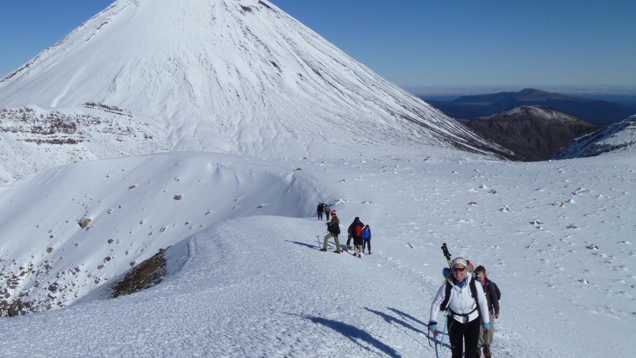 Tongariro crossing on sale guided walk winter