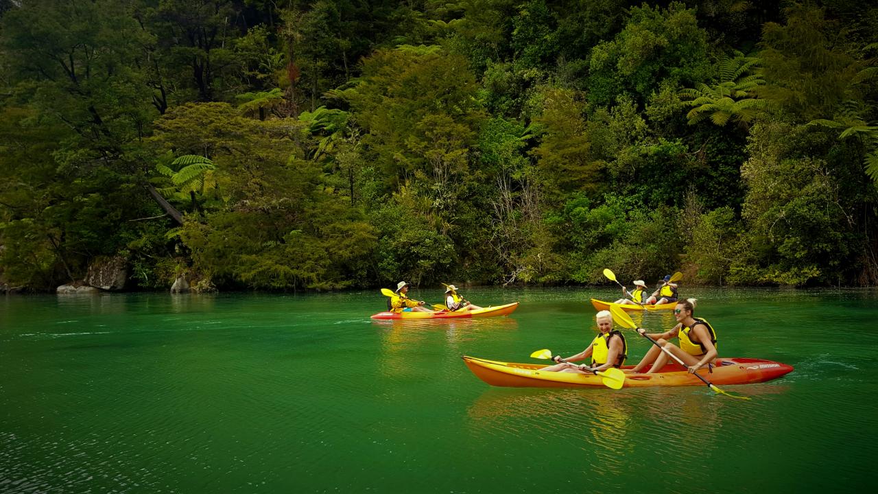 Kayak into the rivers and estuaries.