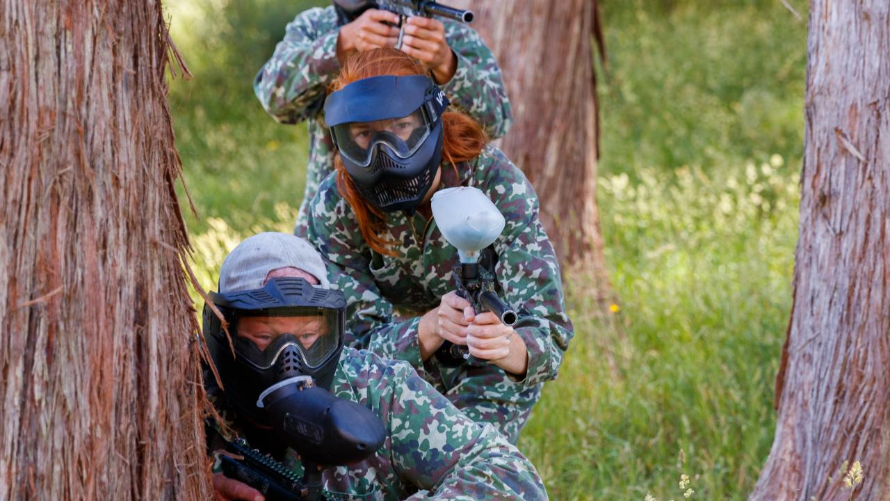 Paintball Action at Cable Bay Adventure Park