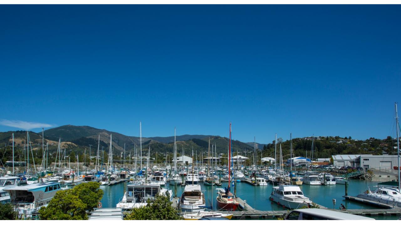 View of Nelson Marina from Harbourview Studios