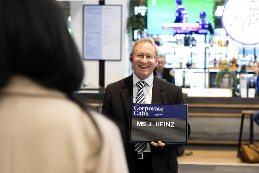 Professional Airport Meet & Greet for a stress-free arrival. Corporate Cabs