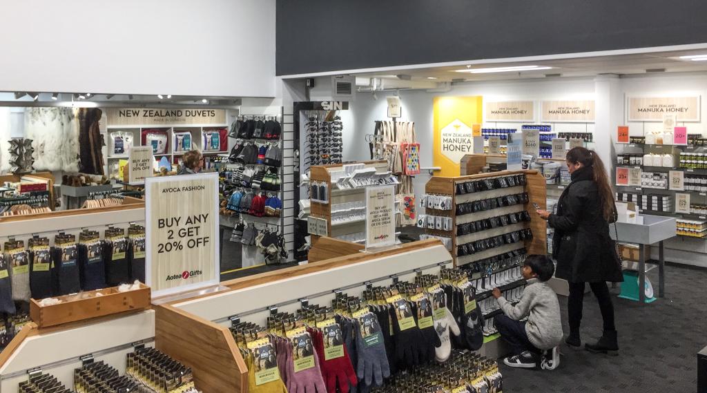 Customers browsing our wide range of products Aotea Gifts