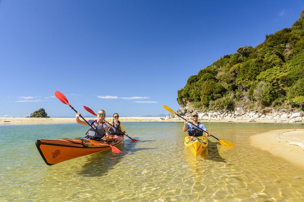 Kayaking in the Abel Tasman