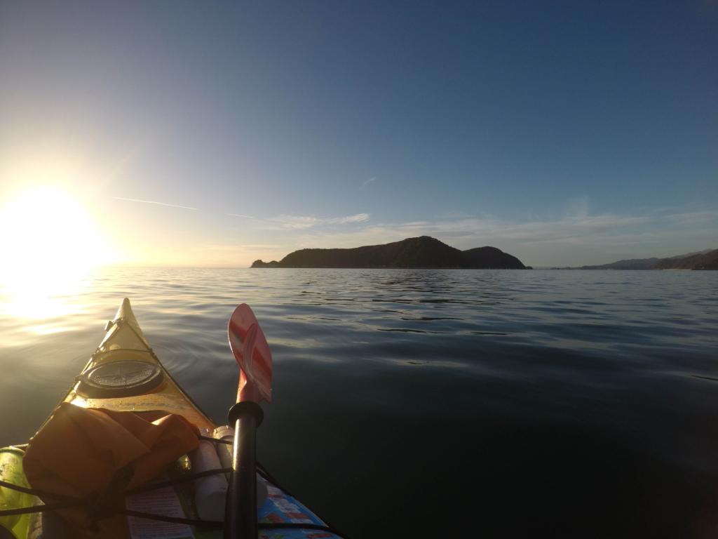Kayaking with the sunrise