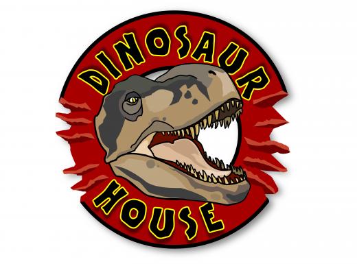 dinosaur in a house